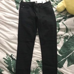 Zara Black mid rise skinny jeans